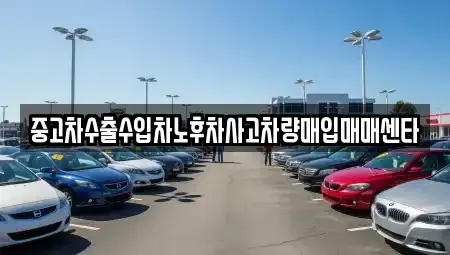 대전 서구 내동 중고차매입 전문 중고차수출수입차노후차사고차량매입매매센타