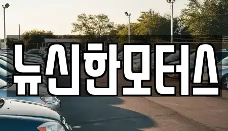 대전 유성구 구암동 중고차매매 전문 뉴신한모터스
