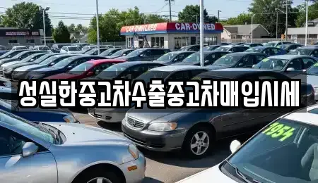 대전 유성구 구암동 중고차매입 전문 성실한중고차수출중고차매입시세