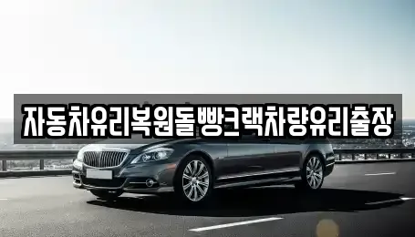 대전 중구 구완동 중고차 전문 자동차유리복원돌빵크랙차량유리출장