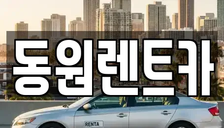 대전 중구 선화동 렌트카 전문 동원렌트카