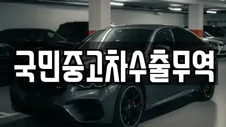 대전광역시 대덕구 장동 중고차매매 전문 국민중고차수출무역