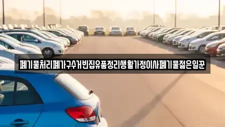 대전광역시 대덕구 장동 중고차매입 전문 폐기물처리폐가구수거빈집유품정리생활가정이사폐기물젊은일꾼