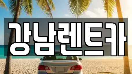 대전광역시 동구 효평동 렌트카 전문 강남렌트카