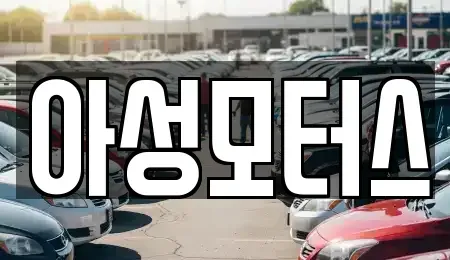 대전광역시 유성구 문지동 중고차매입 전문 아성모터스