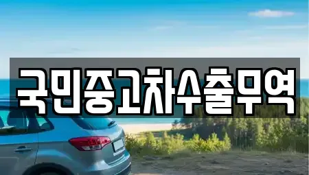 대전광역시 유성구 추목동 중고차매매 전문 국민중고차수출무역