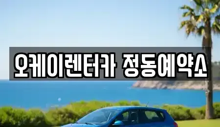 대전광역시 중구 선화동 단기렌트카 전문 오케이렌터카 정동예약소
