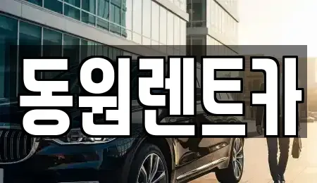 대전광역시 중구 선화동 렌트카 전문 동원렌트카