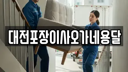 대전포장이사오가네용달