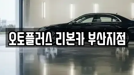 부산 기장군 장안읍 중고차 전문 오토플러스 리본카 부산지점