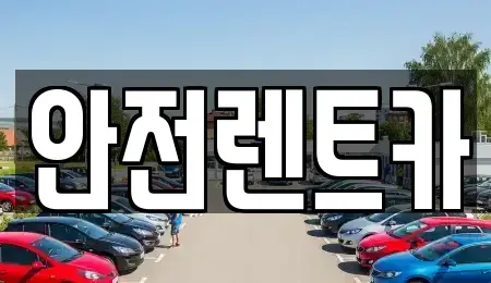 부산 기장군 정관읍 렌트카 전문 안전렌트카