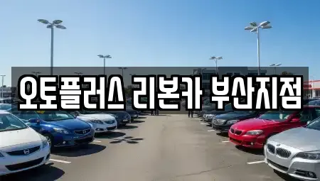 부산 기장군 중고차 전문 오토플러스 리본카 부산지점
