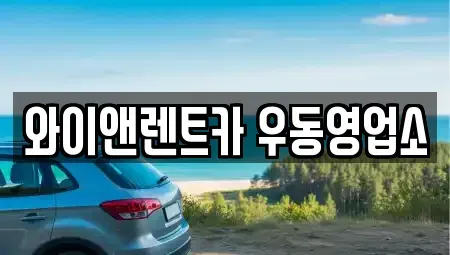 부산 수영구 수영동 장기렌트카 전문 와이앤렌트카 우동영업소