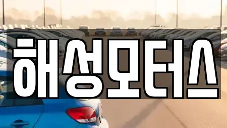 부산 수영구 수영동 중고차매매 전문 해성모터스