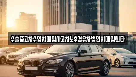부산광역시 금정구 장전동 중고차매매 전문 수출중고차수입차매입사고차노후경유차법인차매입센타