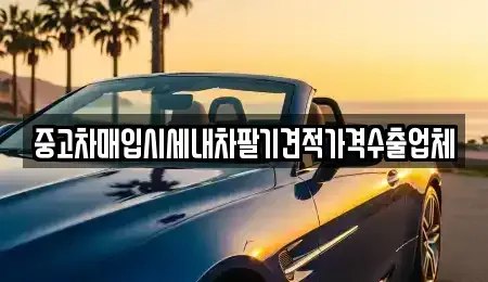 부산광역시 동래구 중고차매입 전문 중고차매입시세내차팔기견적가격수출업체