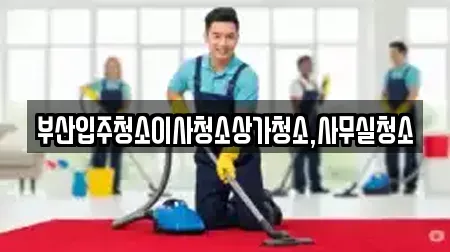 부산입주청소이사청소상가청소,사무실청소