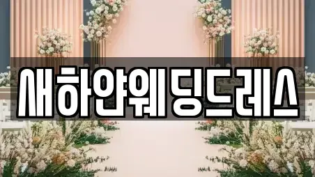새하얀웨딩드레스