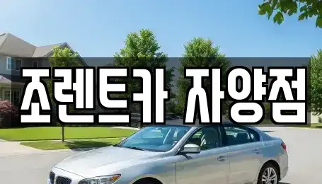 서울 광진구 구의동 렌트카 전문 조렌트카 자양점