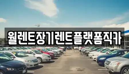 서울 구로구 궁동 장기렌트카 전문 월렌트장기렌트플랫폼직카