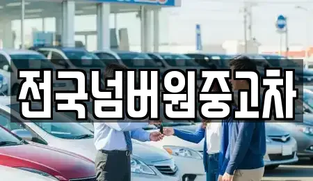 서울 용산구 후암동 중고차매매 전문 전국넘버원중고차