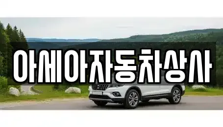 서울 종로구 창성동 중고차 전문 아세아자동차상사