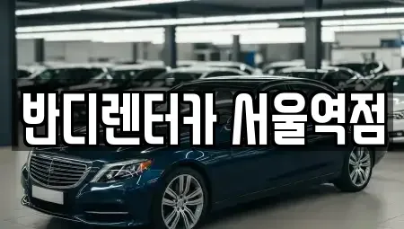 서울 중구 만리동2가 렌트카 전문 반디렌터카 서울역점