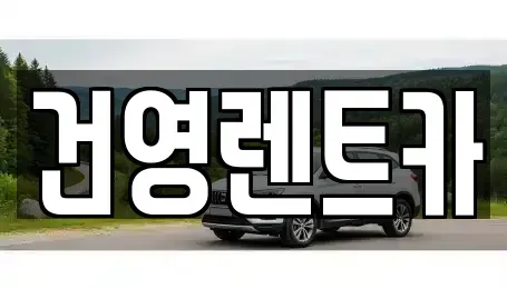 서울특별시 강동구 둔촌동 단기렌트카 전문 건영렌트카