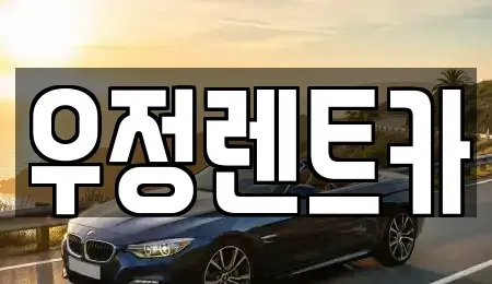 서울특별시 강동구 둔촌동 단기렌트카 전문 우정렌트카