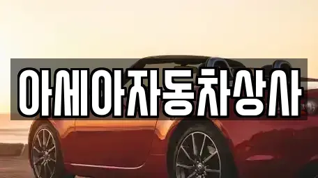 서울특별시 강동구 둔촌동 중고차 전문 아세아자동차상사