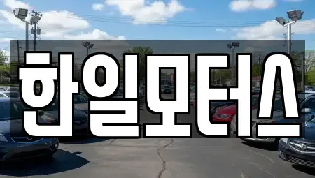 서울특별시 동대문구 장안동 중고차 전문 한일모터스