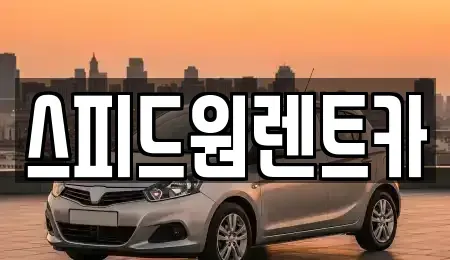 서울특별시 성동구 금호동1가 렌트카 전문 스피드원렌트카