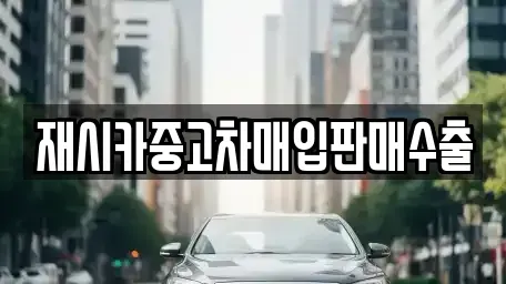 서울특별시 성동구 금호동1가 중고차매입 전문 재시카중고차매입판매수출