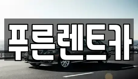 서울특별시 용산구 한강로1가 렌트카 전문 푸른렌트카