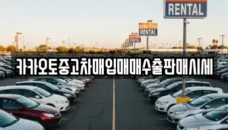 서울특별시 종로구 당주동 중고차 전문 카카오토중고차매입매매수출판매시세