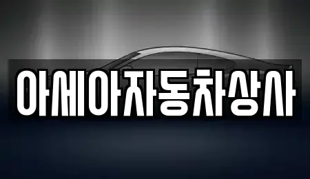 서울특별시 종로구 동숭동 중고차매매 전문 아세아자동차상사