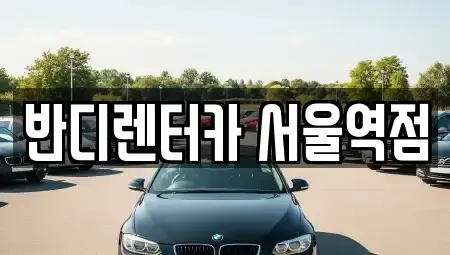 서울특별시 종로구 서린동 렌트카 전문 반디렌터카 서울역점