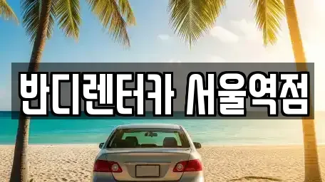 서울특별시 종로구 서린동 렌트카 전문 반디렌터카 서울역점