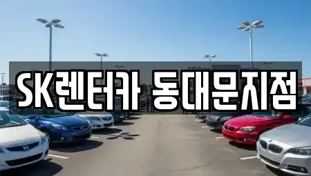 서울특별시 종로구 종로5가 렌트카 전문 SK렌터카 동대문지점