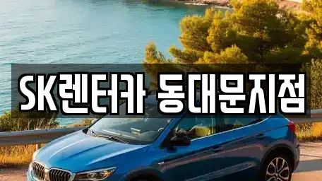 서울특별시 종로구 충신동 렌트카 전문 SK렌터카 동대문지점