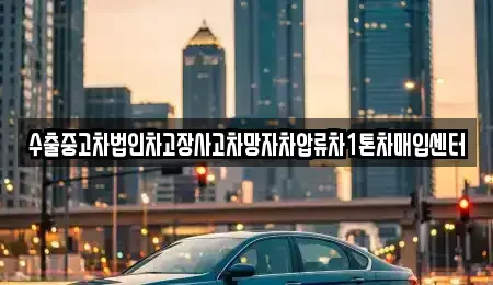 서울특별시 중구 을지로1가 중고차 전문 수출중고차법인차고장사고차망자차압류차1톤차매입센터