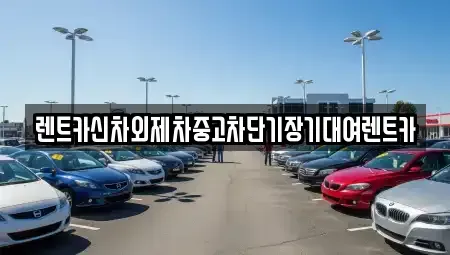 서울특별시 중구 장기렌트카 전문 렌트카신차외제차중고차단기장기대여렌트카