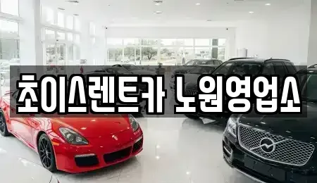 서울특별시 중랑구 면목동 단기렌트카 전문 초이스렌트카 노원영업소