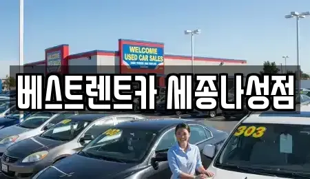 세종 한솔동 렌트카 전문 베스트렌트카 세종나성점