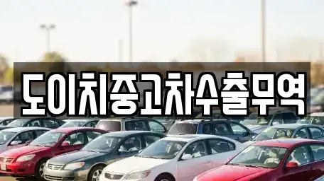 세종 한솔동 중고차매매 전문 도이치중고차수출무역
