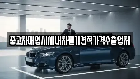 세종 한솔동 중고차매입 전문 중고차매입시세내차팔기견적가격수출업체