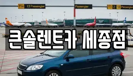 세종특별자치시 산울동 렌트카 전문 큰솔렌트카 세종점