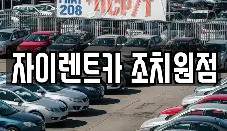 세종특별자치시 연동면 렌트카 전문 자이렌트카 조치원점