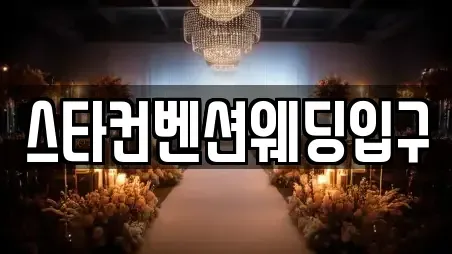 스타컨벤션웨딩입구