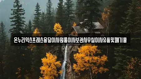 온누리익스프레스용달이사원룸이사보관사무실이사유품및폐기물
